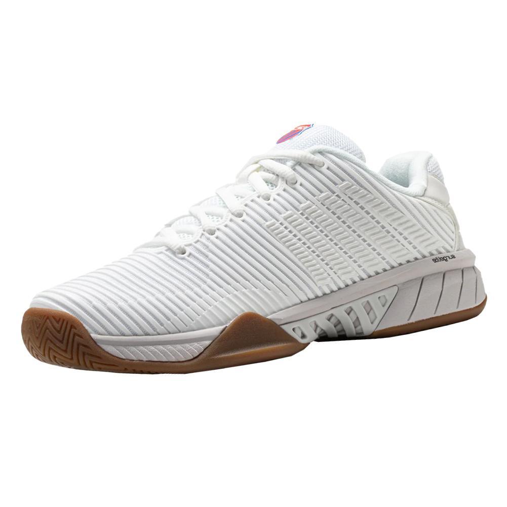 Women's Hypercourt Express 2 Indoor Pickleball Shoes Bright White and Gum Footwear K-Swiss