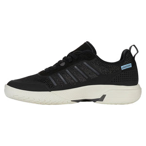 Women`s Ultra Court Pickleball Shoes Black and Snow White Footwear K-Swiss