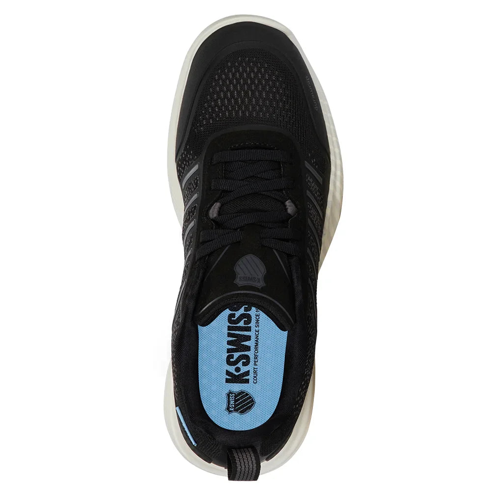 Women`s Ultra Court Pickleball Shoes Black and Snow White Footwear K-Swiss