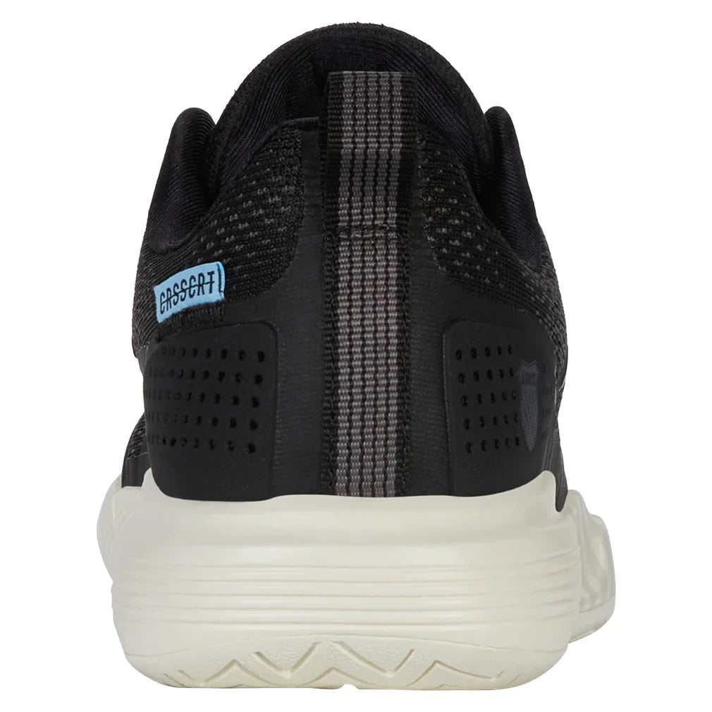 Women`s Ultra Court Pickleball Shoes Black and Snow White Footwear K-Swiss