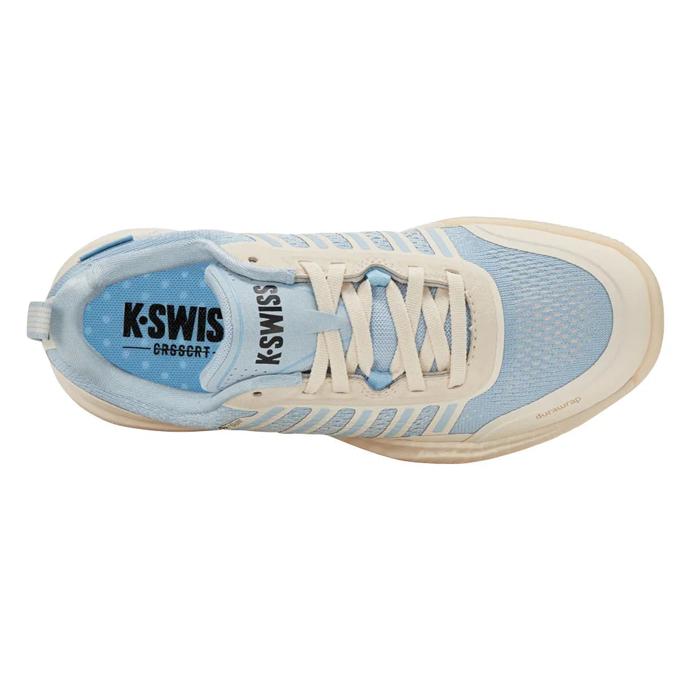 Women`s Ultra Court Pickleball Shoes Jet Stream and Ballad Blue Footwear K-Swiss