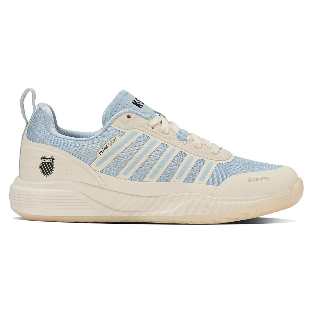 Women`s Ultra Court Pickleball Shoes Jet Stream and Ballad Blue Footwear K-Swiss