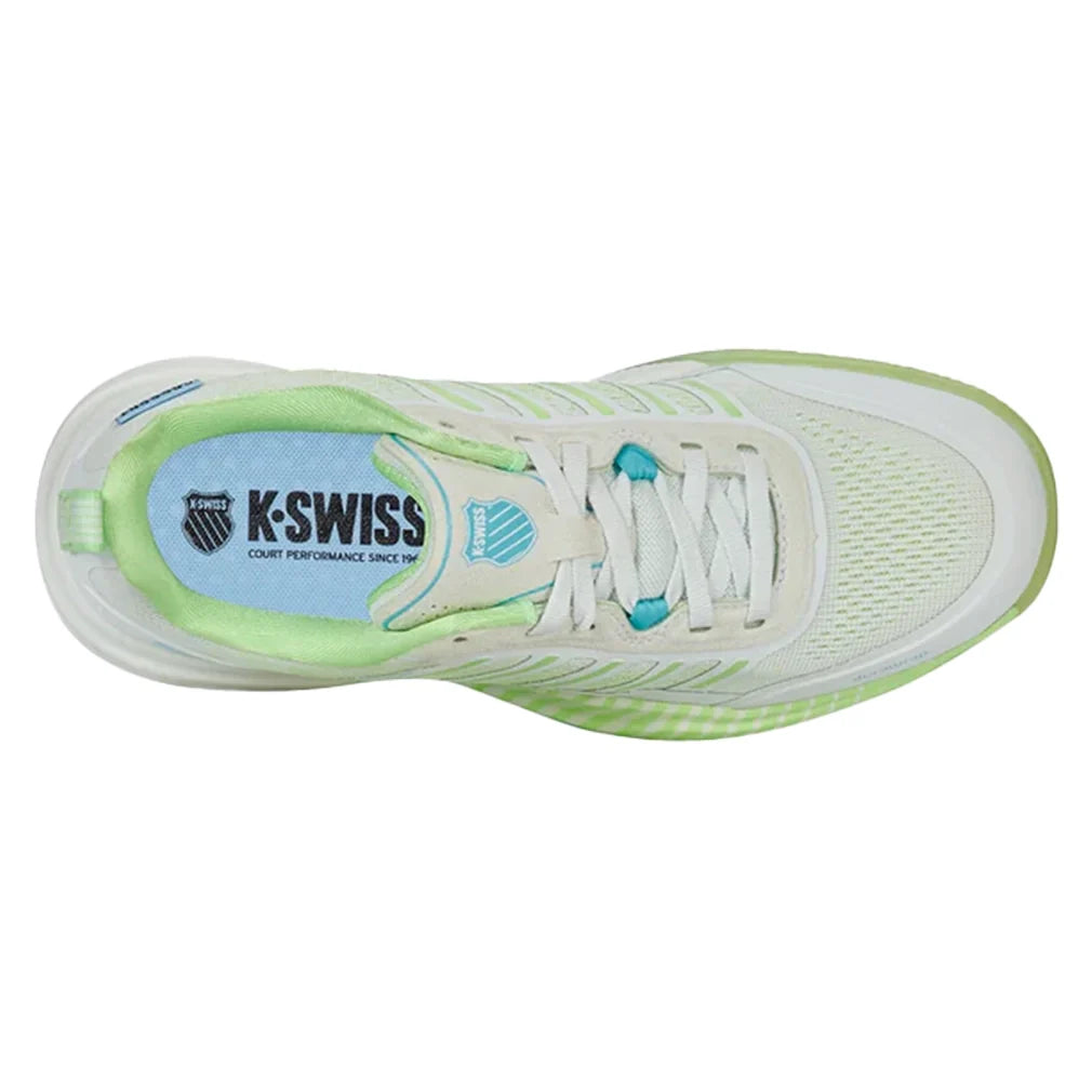 Women`s Ultra Court Pickleball Shoes Bit of Blue and Paradise Green Footwear K-Swiss
