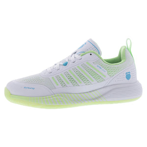 Women`s Ultra Court Pickleball Shoes Bit of Blue and Paradise Green Footwear K-Swiss