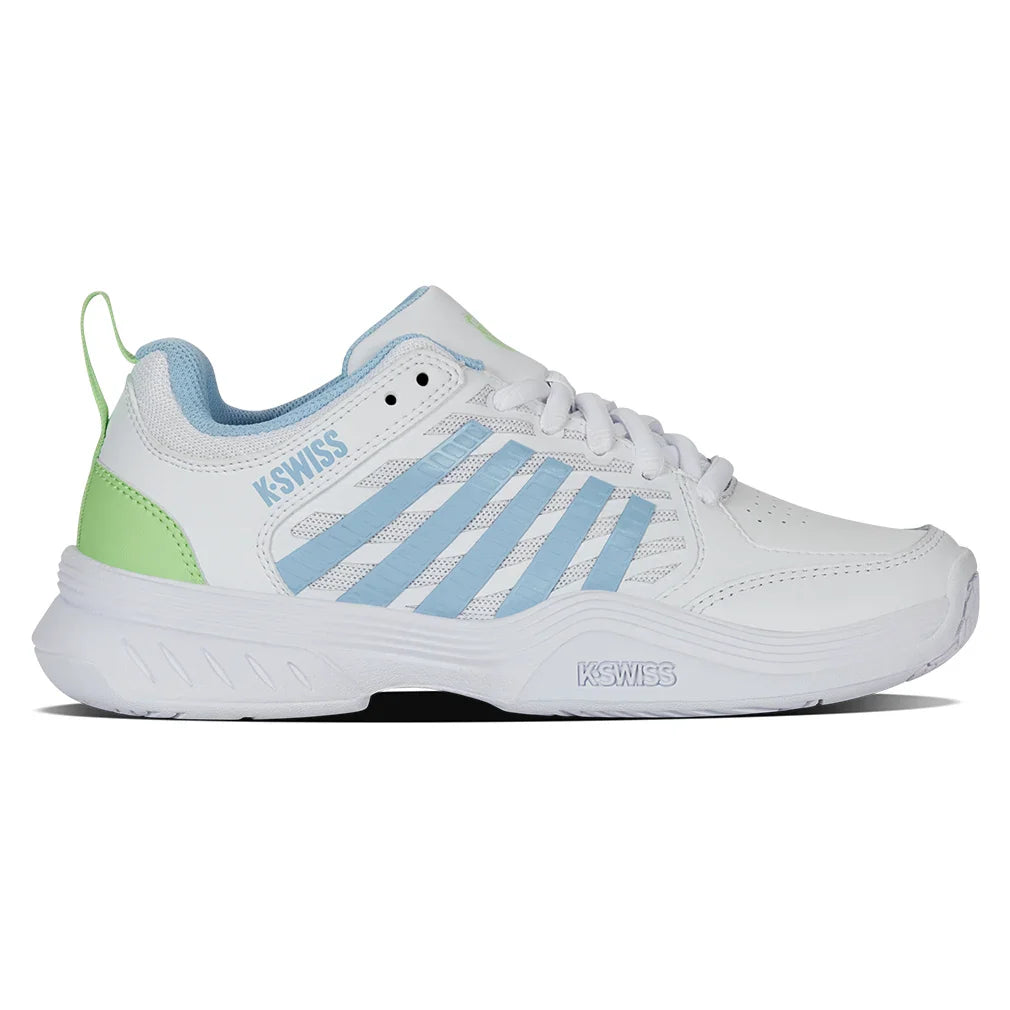 Women`s Court Express 2 Tennis Shoes White and Dutch Canal Footwear K-Swiss
