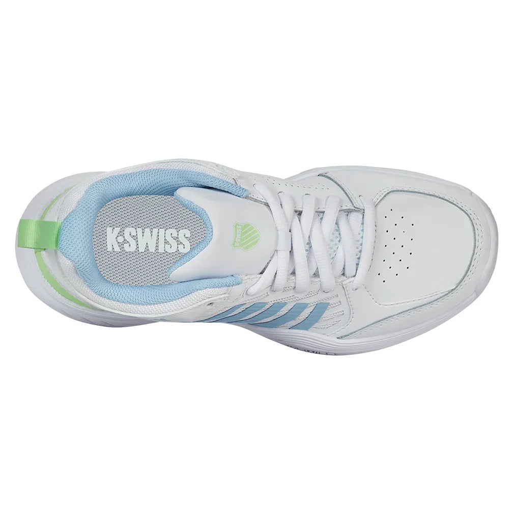 Women`s Court Express 2 Tennis Shoes White and Dutch Canal Footwear K-Swiss