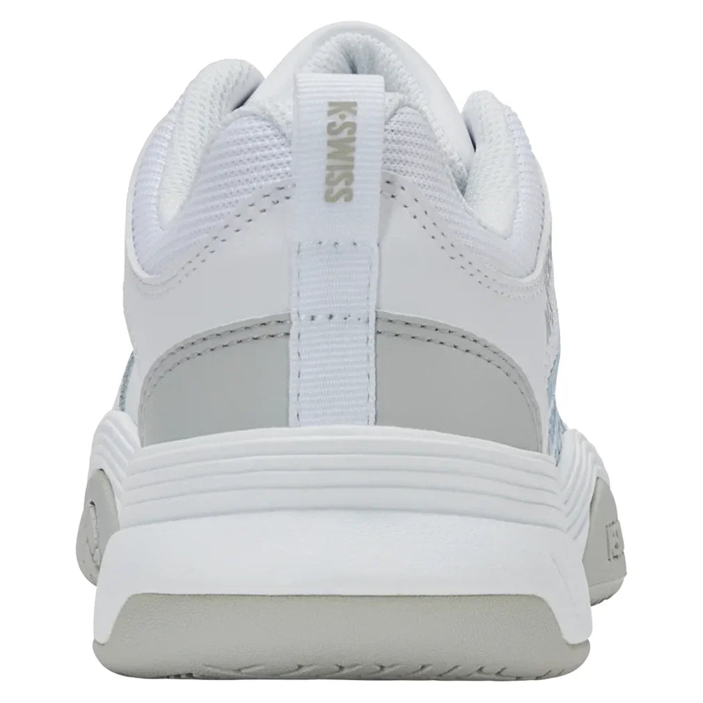 Women`s Court Express 2 Tennis Shoes White and Ballad Blue Footwear K-Swiss