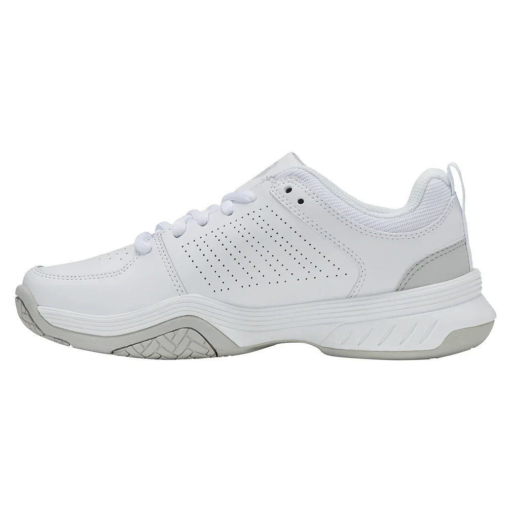 Women`s Court Express 2 Tennis Shoes White and Ballad Blue Footwear K-Swiss