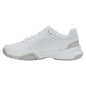 Women`s Court Express 2 Tennis Shoes White and Ballad Blue Footwear K-Swiss
