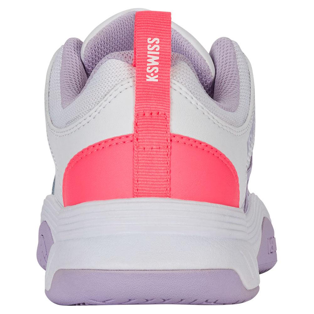 Women`s Court Express 2 Tennis Shoes White and Orchid Petal Footwear K-Swiss