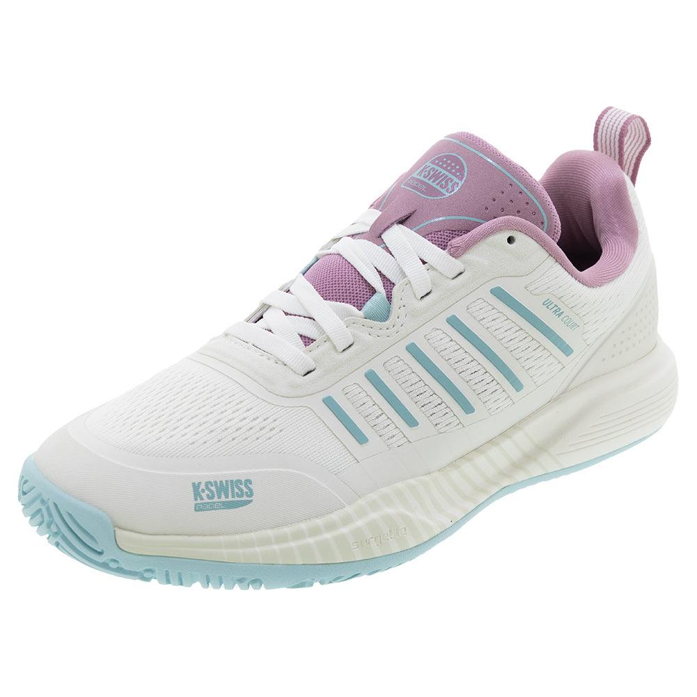Women`s Ultra Court Padel Shoes White and Lilas Footwear K-Swiss
