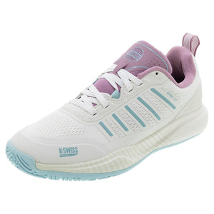 Women`s Ultra Court Padel Shoes White and Lilas Footwear K-Swiss