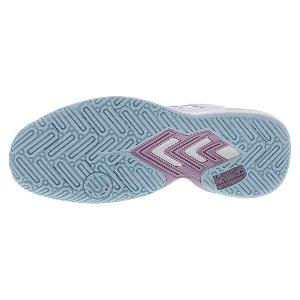 Women`s Ultra Court Padel Shoes White and Lilas Footwear K-Swiss