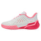 Women`s Ultrashot 4 Tennis Shoes White and Neon Pastel Pink Footwear K-Swiss