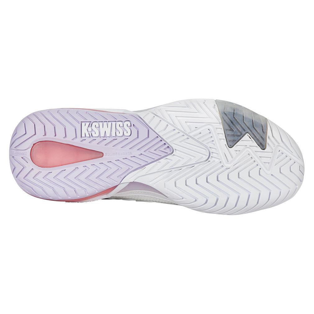 Women`s Ultrashot 4 Tennis Shoes White and Orchid Petal Footwear K-Swiss