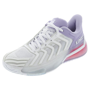 Women`s Ultrashot 4 Tennis Shoes White and Orchid Petal Footwear K-Swiss