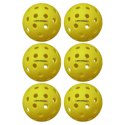 Pure 2 Outdoor Pickleballs Yellow 6-Pack Balls Onix