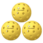 Fuse G2 Outdoor Pickleballs Yellow 3-Pack Balls Onix