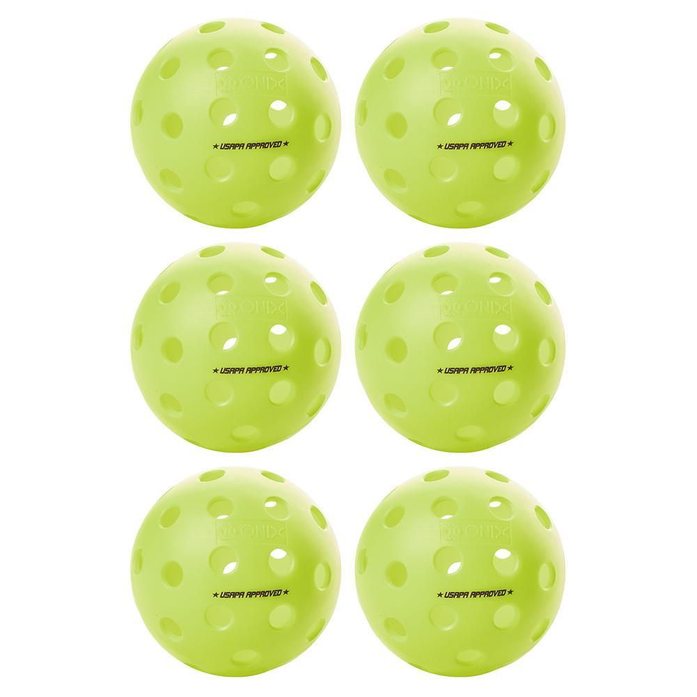 Fuse G2 Outdoor Pickleballs Neon 6-Pack Balls Onix