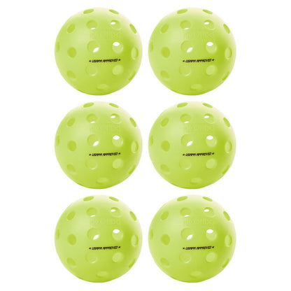 Fuse G2 Outdoor Pickleballs Neon 6-Pack Balls Onix