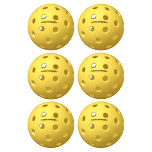 Fuse G2 Outdoor Pickleballs Yellow 6-Pack Balls Onix