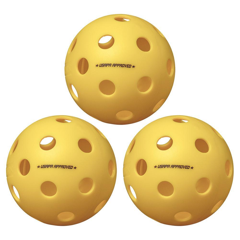 Fuse Indoor Pickleballs Yellow 3-Pack Balls Onix