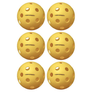 Fuse Indoor Pickleballs Yellow 6-Pack Balls Onix