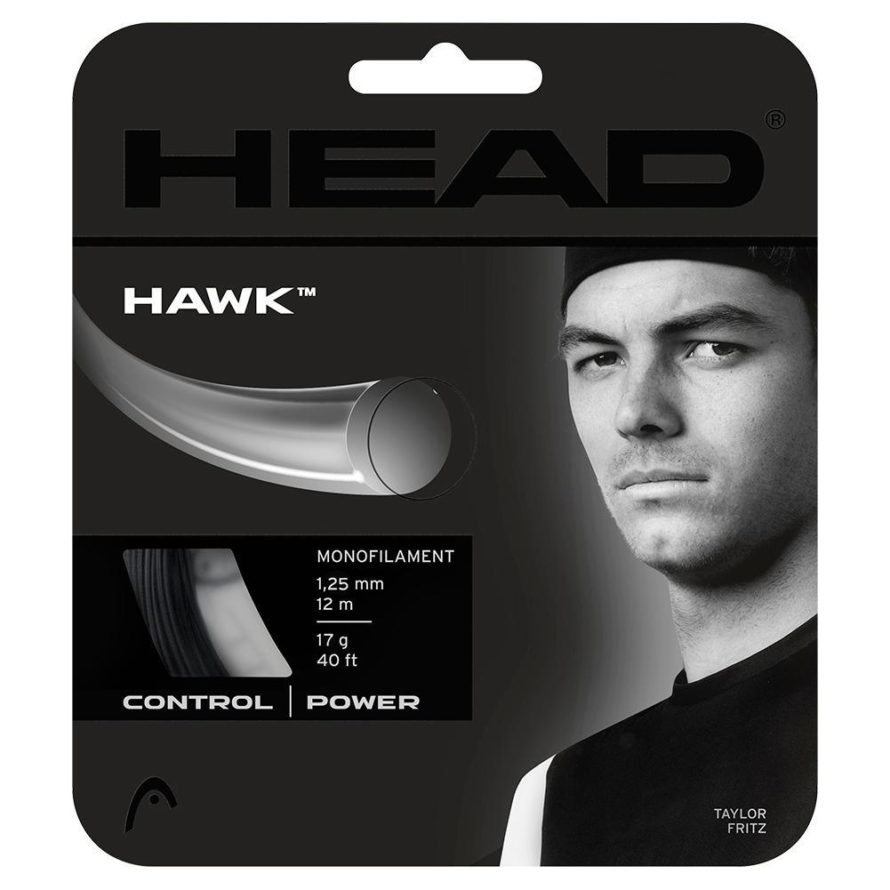 Hawk 17G Tennis String Black Strings Head