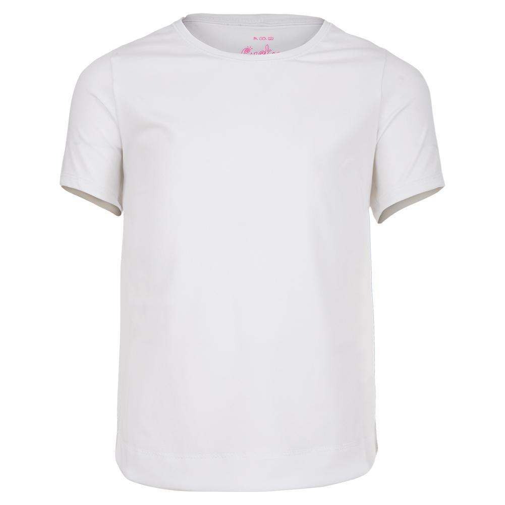 Girls' Dynamic High-Low Short Sleeve Tennis Top Apparel Lucky In Love