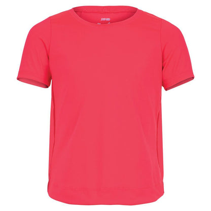 Girls' Dynamic High-Low Short Sleeve Tennis Top Apparel Lucky In Love