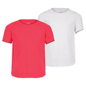 Girls' Dynamic High-Low Short Sleeve Tennis Top Apparel Lucky In Love