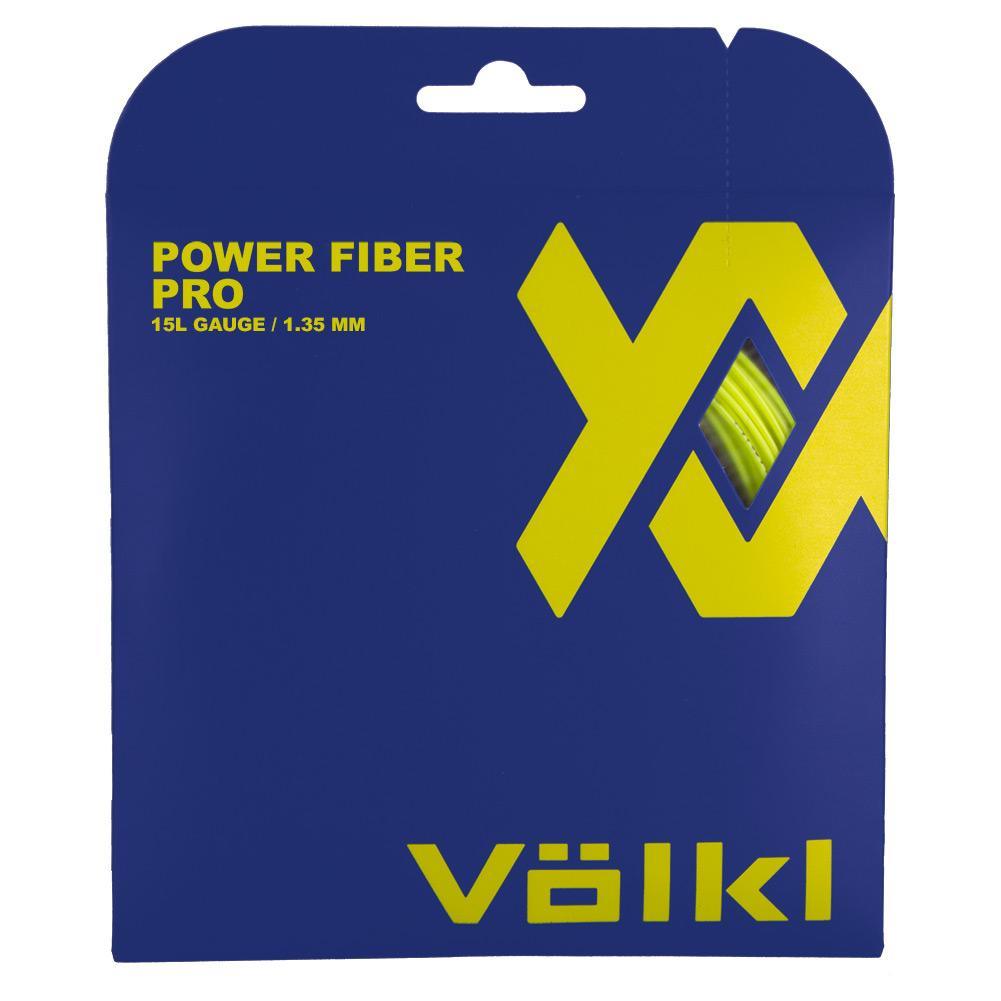 Power Fiber Pro 15L Tennis String Neon Yellow Strings Volkl