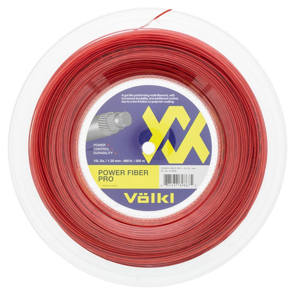 Power Fiber Pro 15L Tennis String Reel Lava Strings Volkl