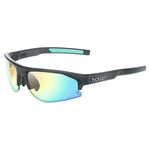 Bolt S 2.0 Tennis Sunglasses Black Crystal Matte and Phantom Clear Green Bolle