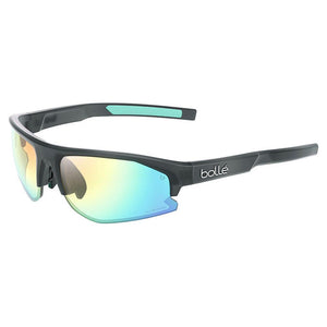 Bolt S 2.0 Tennis Sunglasses Black Crystal Matte and Phantom Clear Green Bolle