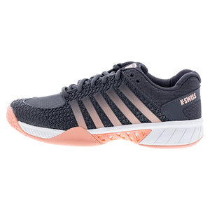 Women's Express Light Pickleball Shoes Asphalt and Steel Gray Footwear K-Swiss