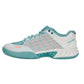 Women's Express Light Pickleball Shoes Blanc de Blanc and Nile Blue Footwear K-Swiss