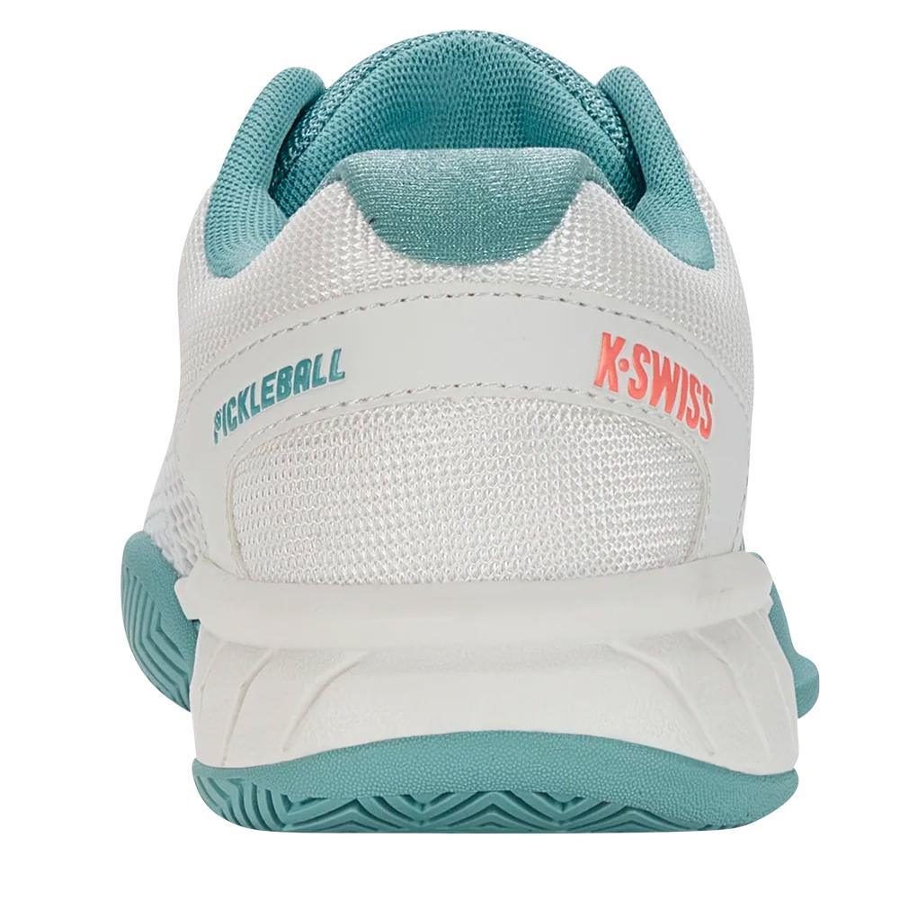 Women's Express Light Pickleball Shoes Blanc de Blanc and Nile Blue Footwear K-Swiss