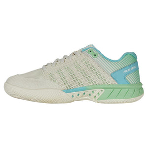 Women`s Express Light Pickleball Shoes Egret and Patina Green Footwear K-Swiss