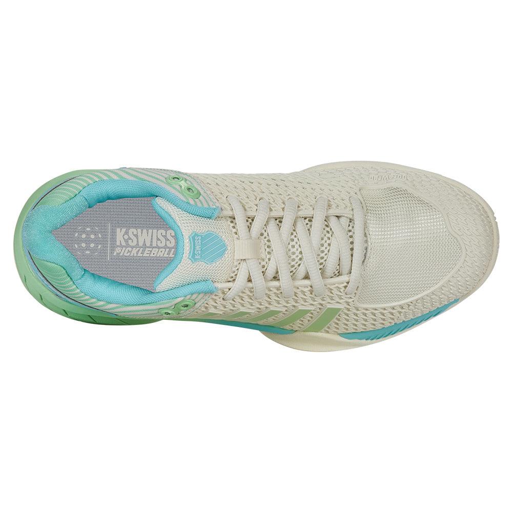 Women`s Express Light Pickleball Shoes Egret and Patina Green Footwear K-Swiss