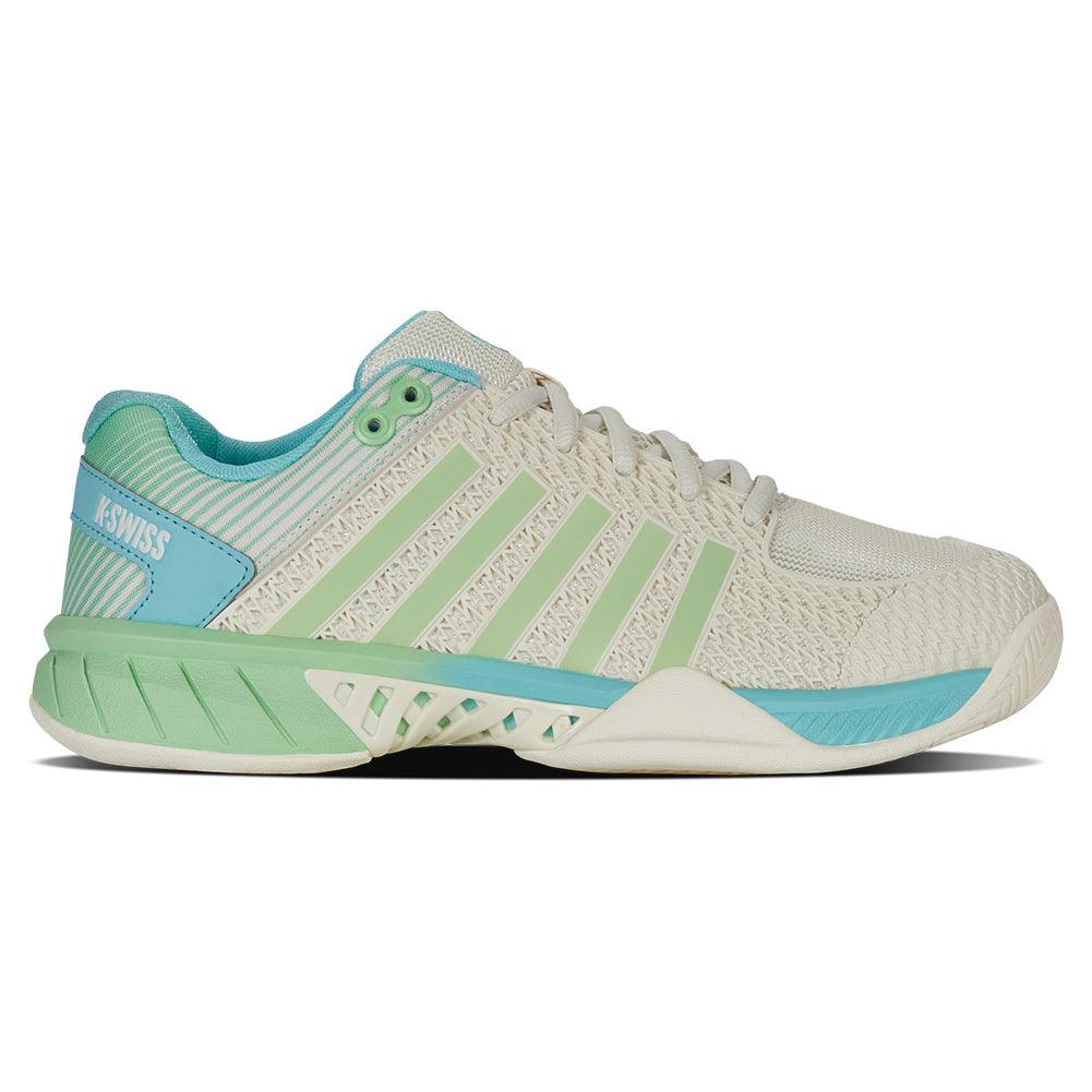 Women`s Express Light Pickleball Shoes Egret and Patina Green Footwear K-Swiss