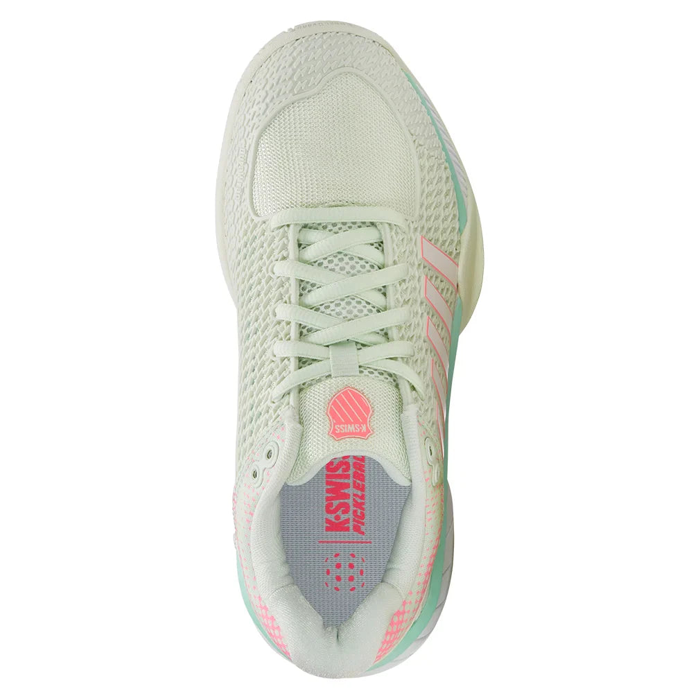 Women`s Express Light Pickleball Shoes Ice and Honeydew Footwear K-Swiss