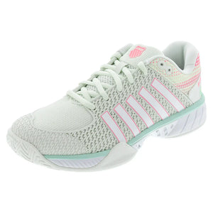Women`s Express Light Pickleball Shoes Ice and Honeydew Footwear K-Swiss