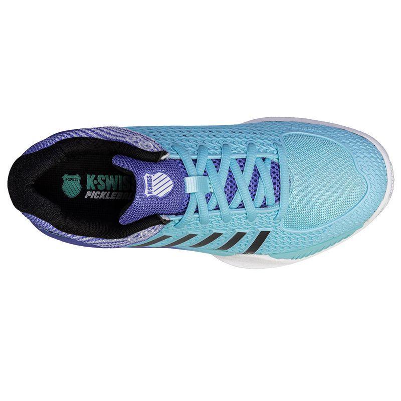 Women's Express Light Pickleball Shoes Tanager Turquiose and Persian Jewel Footwear K-Swiss