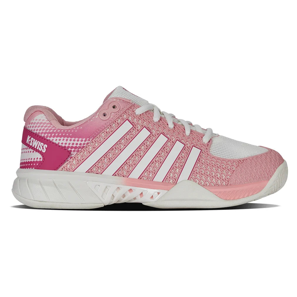 Women`s Express Light Pickleball Shoes Raspberry Sorbet and Cloud Dancer Footwear K-Swiss