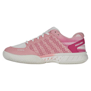 Women`s Express Light Pickleball Shoes Raspberry Sorbet and Cloud Dancer Footwear K-Swiss