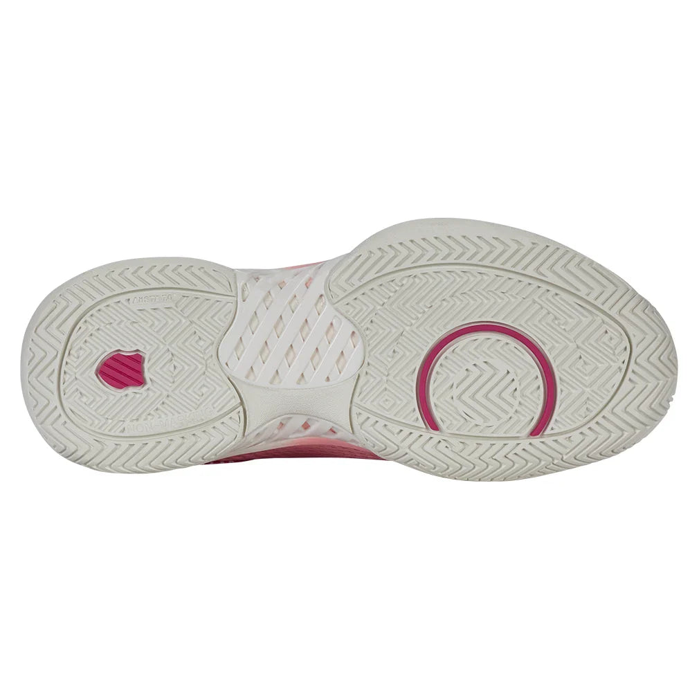 Women`s Express Light Pickleball Shoes Raspberry Sorbet and Cloud Dancer Footwear K-Swiss
