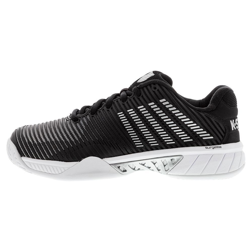 Women`s Hypercourt Express 2 Tennis Shoes Black and White Footwear K-Swiss