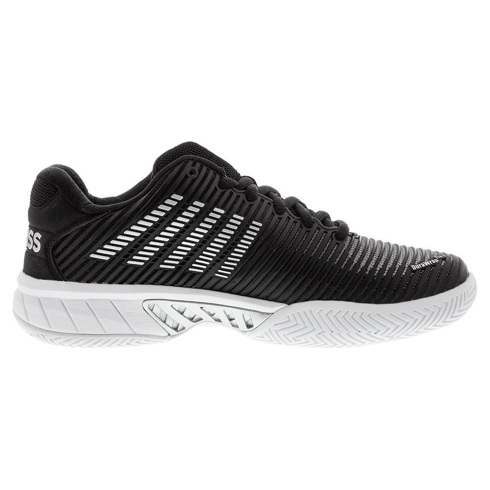 Women`s Hypercourt Express 2 Tennis Shoes Black and White Footwear K-Swiss