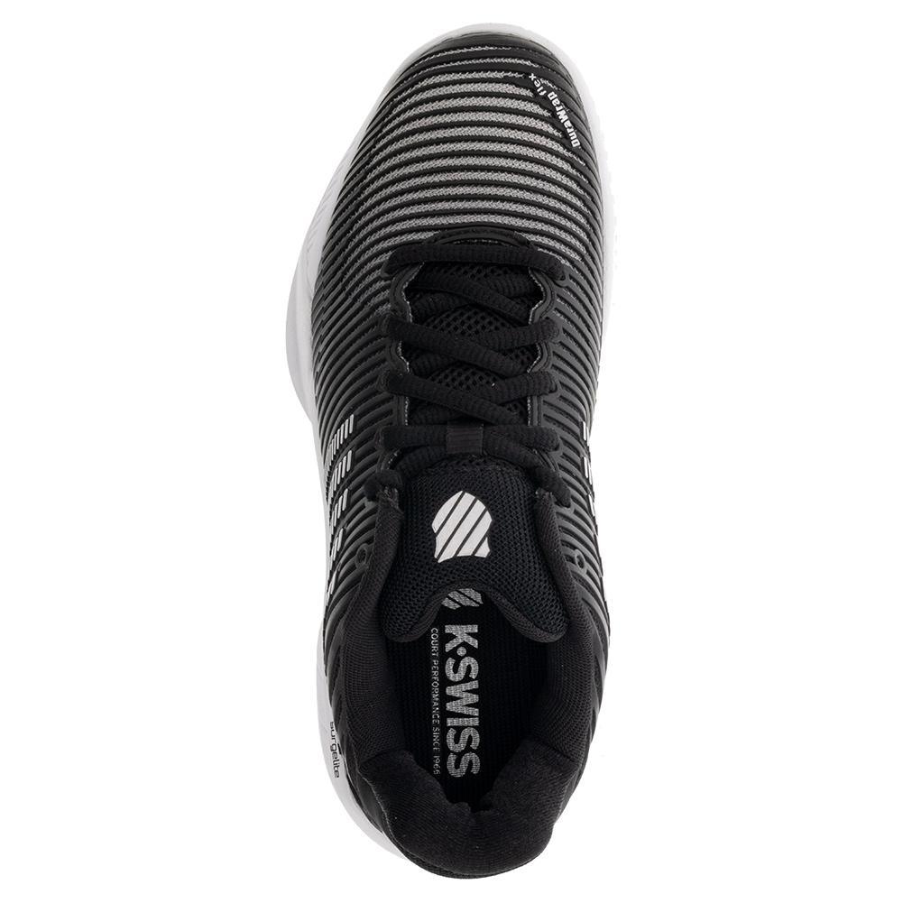 Women`s Hypercourt Express 2 Tennis Shoes Black and White Footwear K-Swiss